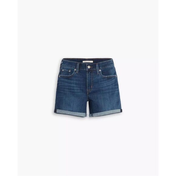 Levi’s Mid Length Women's Shorts dark denim size 25 (0)                C - Picture 4 of 7